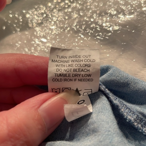 Mud Pie Giraffe Chambray Bubble Romper - Picture 9 of 9